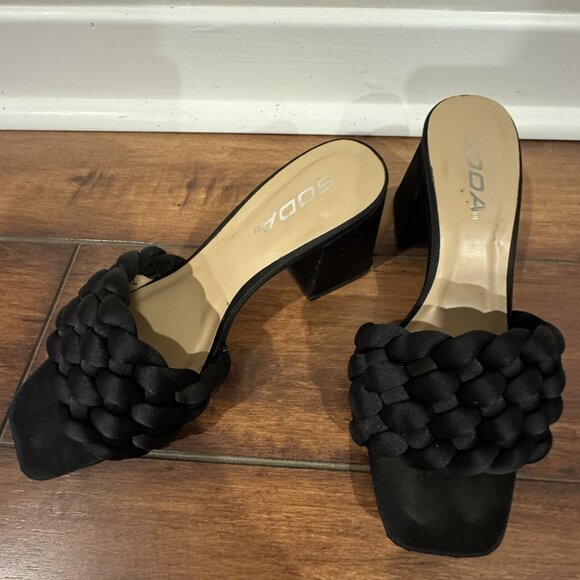 Soda Shoes – SHAUNA-S Heeled Sandals • Black • Women’s 6.5 - Picture 5 of 6